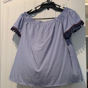 Off the shoulder shirt